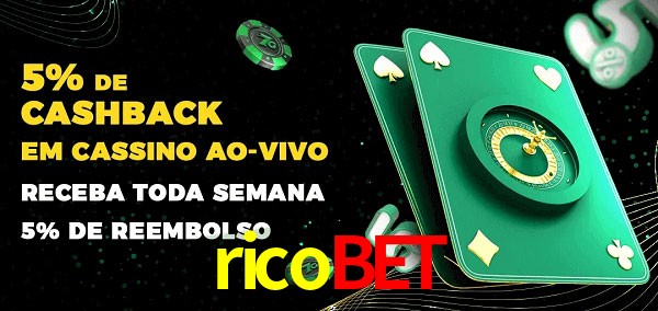 Promoções do cassino ao Vivo ricobet